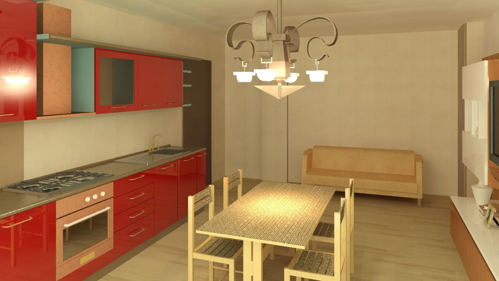 Interno salotto appartamento